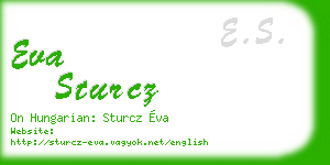eva sturcz business card