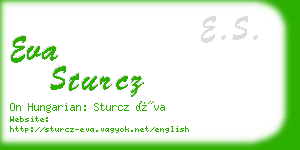 eva sturcz business card